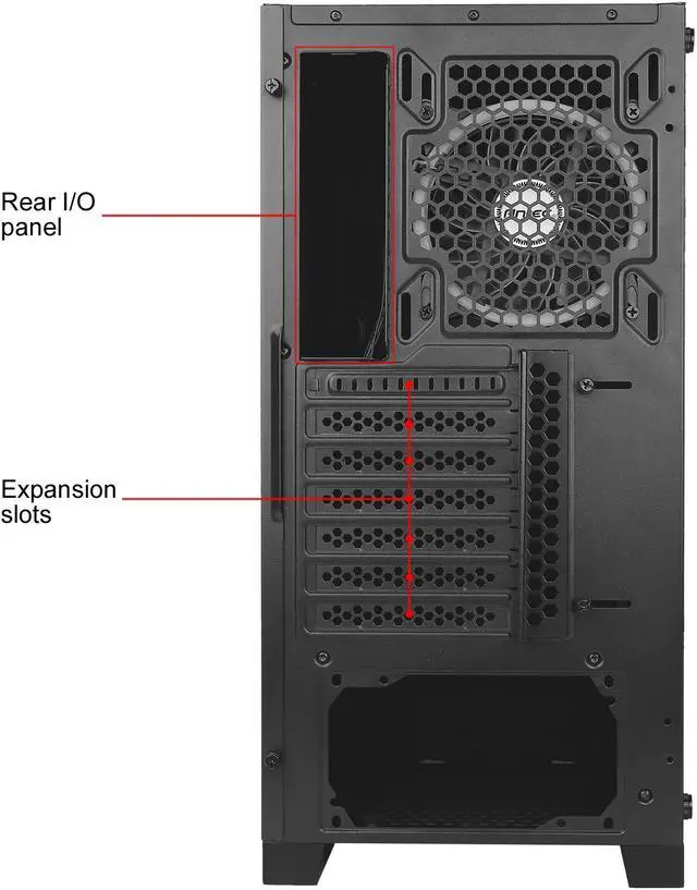 Alt view image 14 of 15 - Antec NX Series NX400, Mid-Tower ATX Gaming Case, Tempered Glass Side Panel & LED Strip Front Panel, 360 mm Radiator Support, 1 x 120 mm ARGB Fan Included