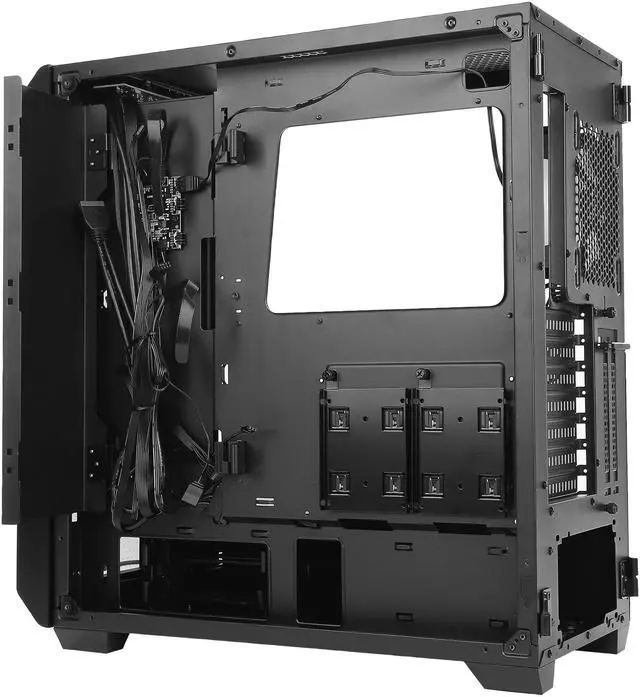 Alt view image 16 of 17 - Antec NX Series NX1000, Mid-Tower ATX Gaming Case, Front LED Light Effects, 3 x Tempered Glass Front & Side Panels, 360 mm Radiator Support, 1 x 120 mm ARGB Fan Included
