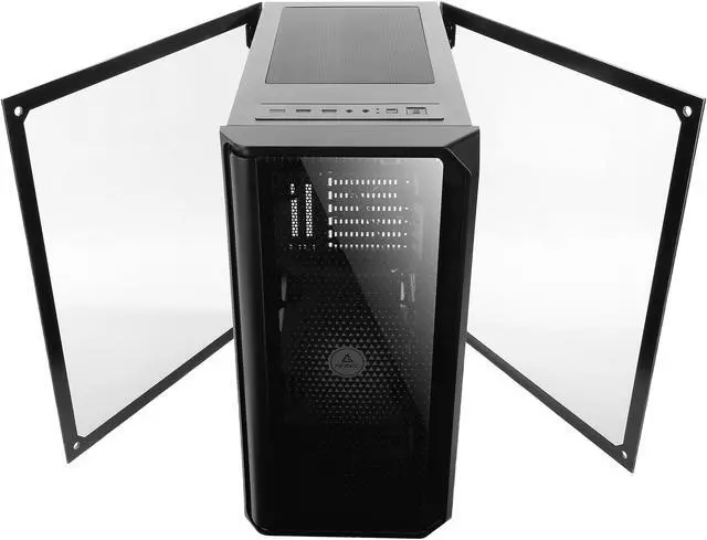 Alt view image 14 of 17 - Antec NX Series NX1000, Mid-Tower ATX Gaming Case, Front LED Light Effects, 3 x Tempered Glass Front & Side Panels, 360 mm Radiator Support, 1 x 120 mm ARGB Fan Included