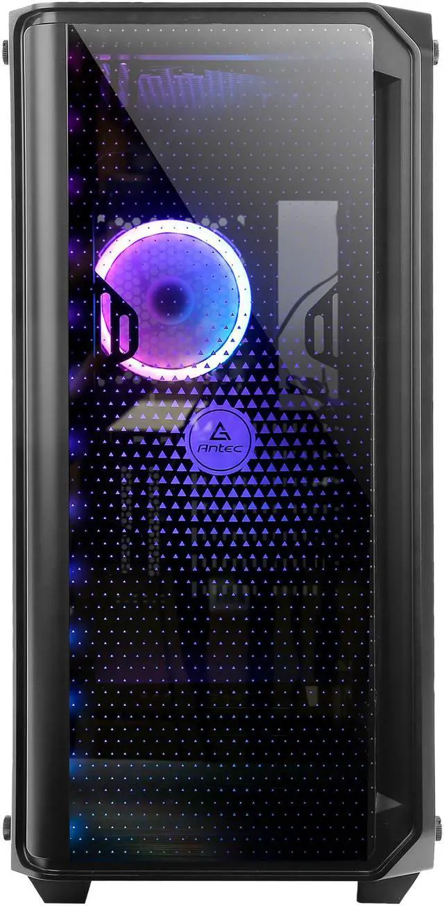 Alt view image 2 of 17 - Antec NX Series NX1000, Mid-Tower ATX Gaming Case, Front LED Light Effects, 3 x Tempered Glass Front & Side Panels, 360 mm Radiator Support, 1 x 120 mm ARGB Fan Included