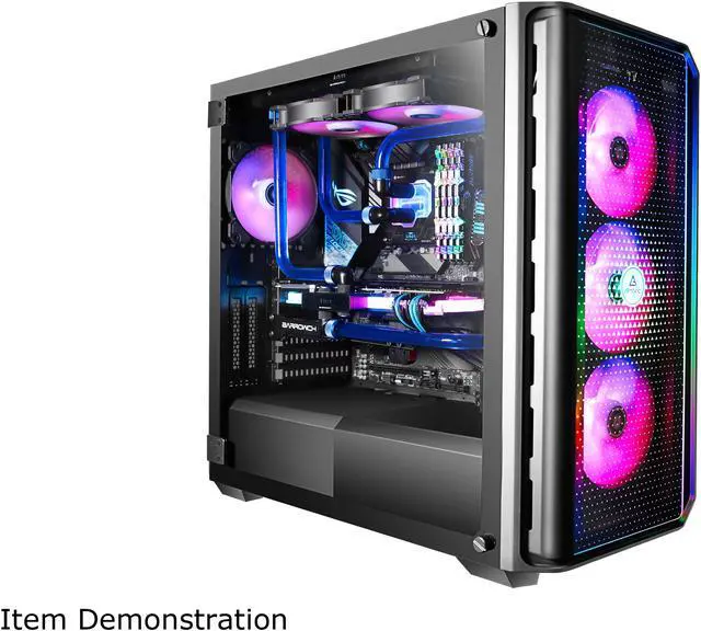 Alt view image 12 of 17 - Antec NX Series NX1000, Mid-Tower ATX Gaming Case, Front LED Light Effects, 3 x Tempered Glass Front & Side Panels, 360 mm Radiator Support, 1 x 120 mm ARGB Fan Included