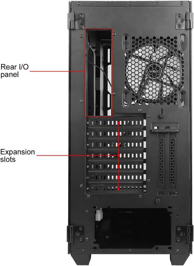 Alt view image 17 of 17 - Antec NX Series NX1000, Mid-Tower ATX Gaming Case, Front LED Light Effects, 3 x Tempered Glass Front & Side Panels, 360 mm Radiator Support, 1 x 120 mm ARGB Fan Included