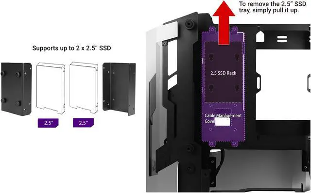 Alt view image 12 of 14 - Antec STRIKER Aluminum and Steel ITX Computer Case, Front GPU Mount, Up to 4 x 120 mm Fan Support, USB 3.1 Type-C ready and PCI-E Riser Included