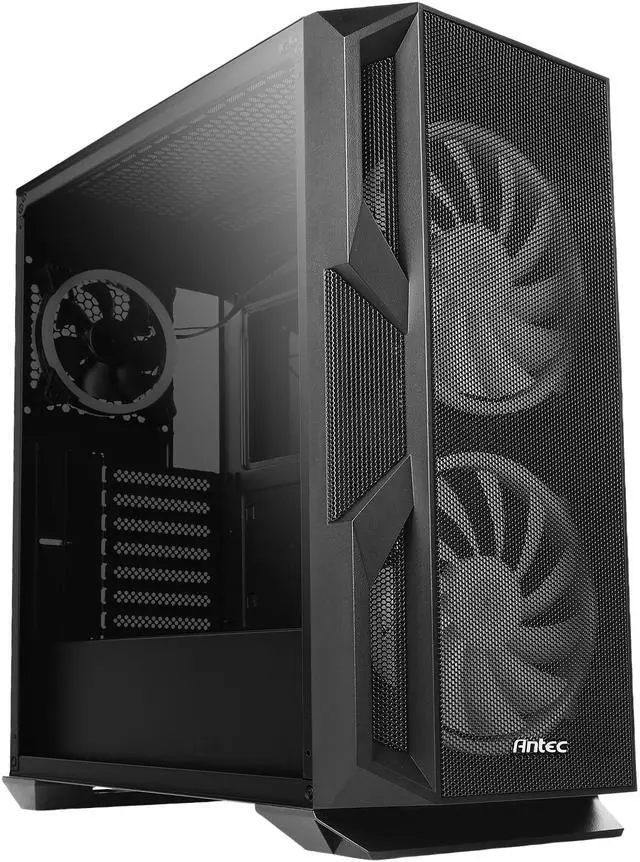 Alt view image 2 of 20 - Antec NX Series NX800, Mid Tower E-ATX Gaming Case, Tempered Glass Side Panel, 360 & 280 mm Radiators Support, Built-In LED Controller, 2 x 200 mm ARGB Fans in Front & 1 x 120 mm ARGB Fan in Rear