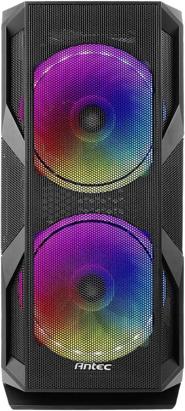 Alt view image 6 of 20 - Antec NX Series NX800, Mid Tower E-ATX Gaming Case, Tempered Glass Side Panel, 360 & 280 mm Radiators Support, Built-In LED Controller, 2 x 200 mm ARGB Fans in Front & 1 x 120 mm ARGB Fan in Rear