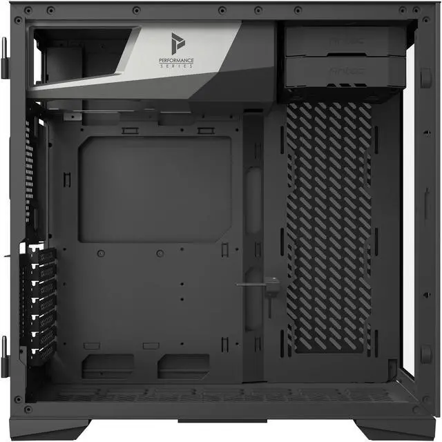 Alt view image 10 of 14 - Antec Performance Series P120 Crystal E-ATX Mid-Tower Case, Tempered Glass Front & Side Panels, Slide Button Design, Ready for 2 x 360 mm Radiators Simultaneously, Aluminum VGA Holder Included