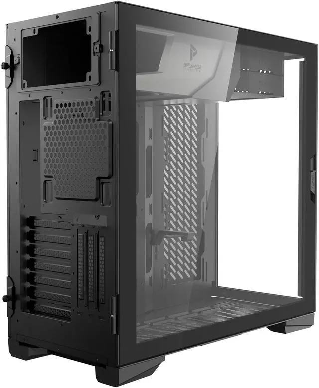 Alt view image 11 of 14 - Antec Performance Series P120 Crystal E-ATX Mid-Tower Case, Tempered Glass Front & Side Panels, Slide Button Design, Ready for 2 x 360 mm Radiators Simultaneously, Aluminum VGA Holder Included