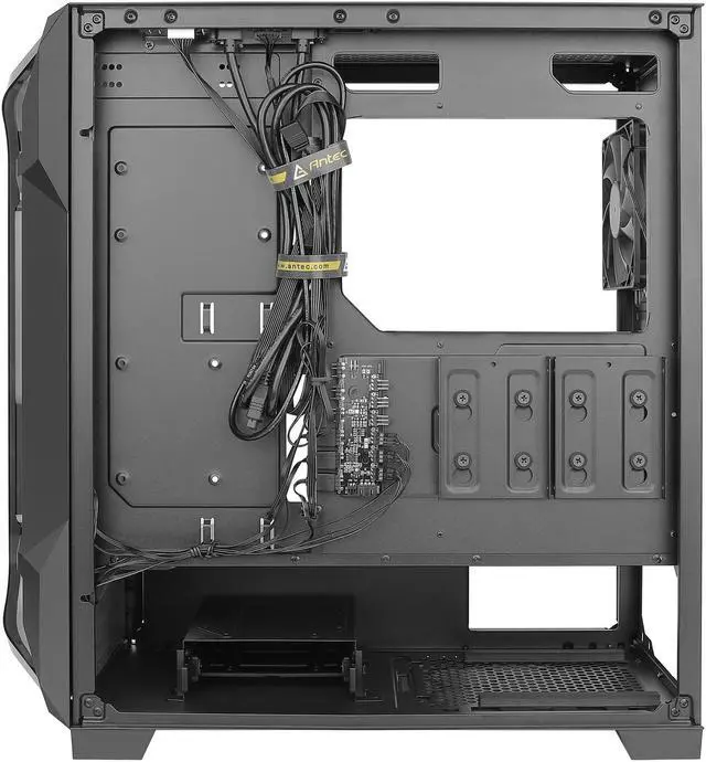 Alt view image 10 of 16 - Antec Dark League DF600 FLUX, Mid-Tower ATX Gaming Case, 5 x 120mm Fans Included, ARGB & PWM Fan Controller, Tempered Glass Side Panel, 2 x USB3.0, High-End GPU Support