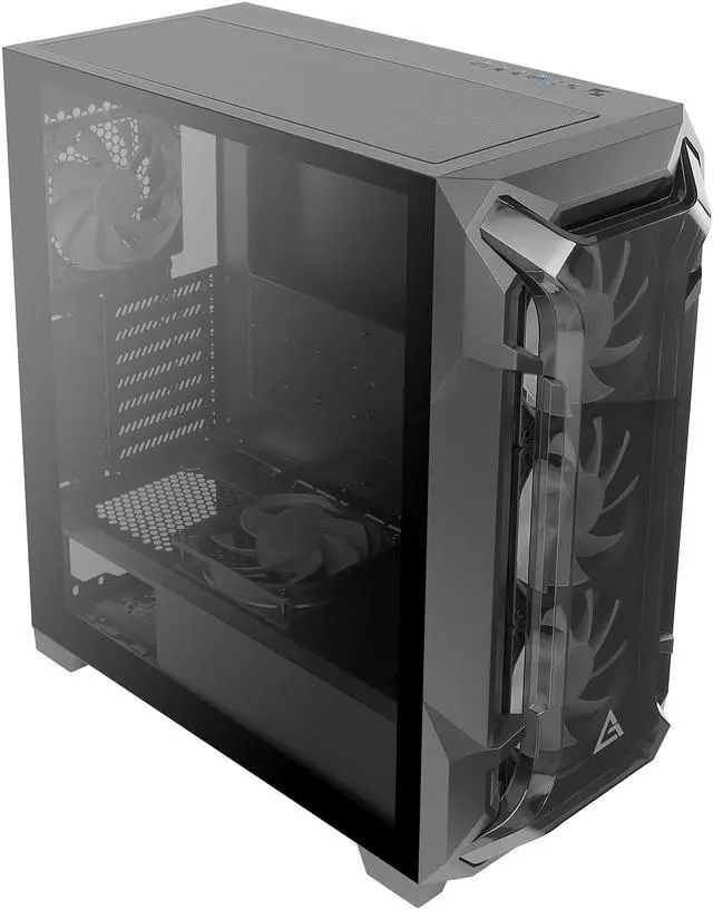 Alt view image 15 of 16 - Antec Dark League DF600 FLUX, Mid-Tower ATX Gaming Case, 5 x 120mm Fans Included, ARGB & PWM Fan Controller, Tempered Glass Side Panel, 2 x USB3.0, High-End GPU Support