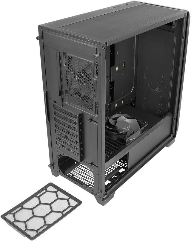 Alt view image 15 of 17 - Antec Dark League DP502 FLUX, Mid-Tower ATX Gaming Case, FLUX Platform, 5 x 120mm Fans Included, ARGB PWM Fans with Controller, 5.25" ODD Support, Tempered Glass Side Panel, Swing Open Front Panel