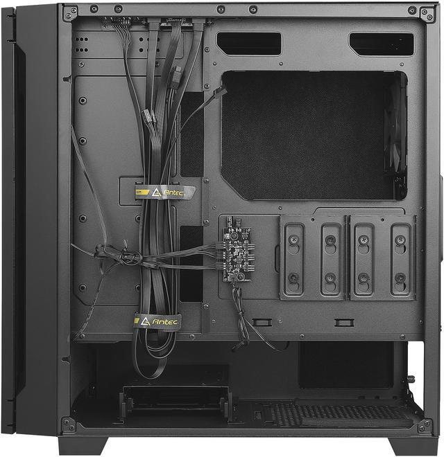 Alt view image 12 of 17 - Antec P10 FLUX, F-LUX Platform, 5 x 120mm Fans Included, Reversible & Swing-Open Front Panel, Air-Concentrating Filter, 5.25" ODD, Fan-Speed Control, Sound-Dampening Side Panels, Mid-Tower Silent Case