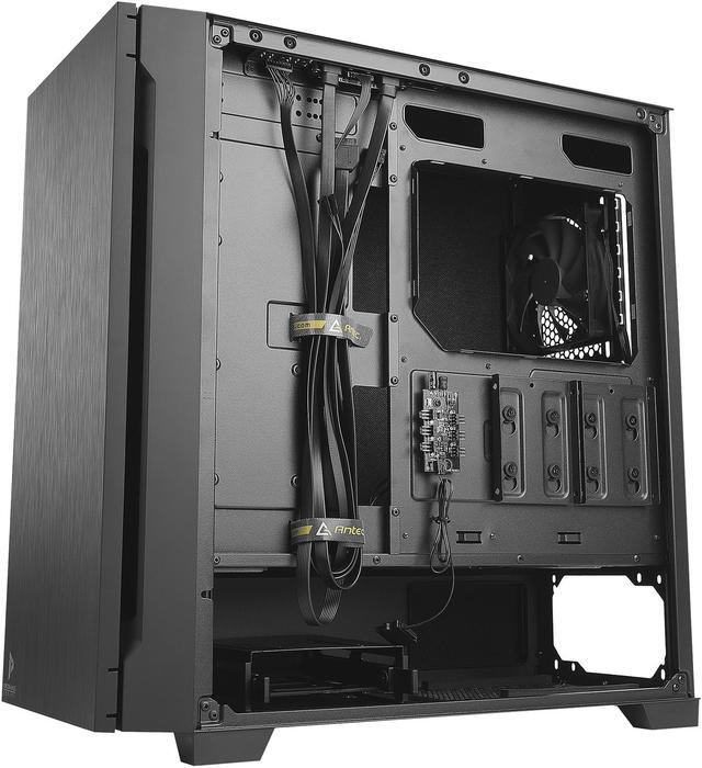 Alt view image 8 of 17 - Antec P10 FLUX, F-LUX Platform, 5 x 120mm Fans Included, Reversible & Swing-Open Front Panel, Air-Concentrating Filter, 5.25" ODD, Fan-Speed Control, Sound-Dampening Side Panels, Mid-Tower Silent Case