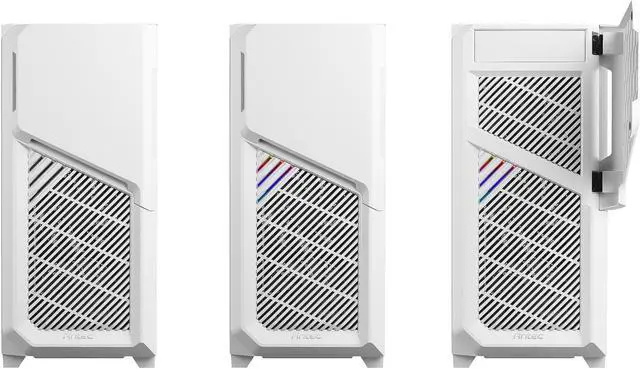 Alt view image 11 of 19 - Antec Dark League DP502 FLUX White, Mid-Tower ATX Gaming Case, FLUX Platform, 5 x 120mm Fans Included, PWM Fans with Controller, 5.25" ODD Support, Tempered Glass Side Panel, Swing Open Front Panel