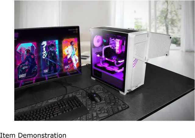 Alt view image 3 of 19 - Antec Dark League DP502 FLUX White, Mid-Tower ATX Gaming Case, FLUX Platform, 5 x 120mm Fans Included, PWM Fans with Controller, 5.25" ODD Support, Tempered Glass Side Panel, Swing Open Front Panel