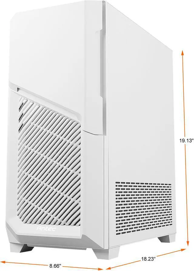 Alt view image 12 of 19 - Antec Dark League DP502 FLUX White, Mid-Tower ATX Gaming Case, FLUX Platform, 5 x 120mm Fans Included, PWM Fans with Controller, 5.25" ODD Support, Tempered Glass Side Panel, Swing Open Front Panel