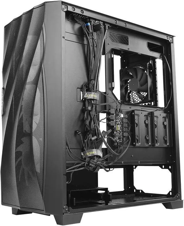 Alt view image 10 of 15 - Antec Dark League DF700 FLUX, Mid Tower ATX Gaming Case,5 x 120mm Fans Included, ARGB & PWM Fan Controller, Tempered Glass Side Panel, Three-Dimensional Wave-Shaped Mesh Front