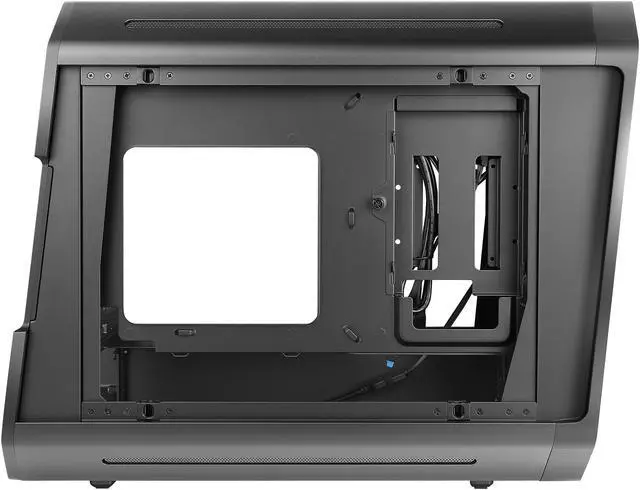 Alt view image 7 of 18 - Antec Dark Cube, Dual Front Panels Included, Slide-Open Case Structure, Build-In LED Lighting Bars, Top GPU Showcase, USB3.1 Type-C Ready, Aerospace Standard Aluminum Alloy ITX Case