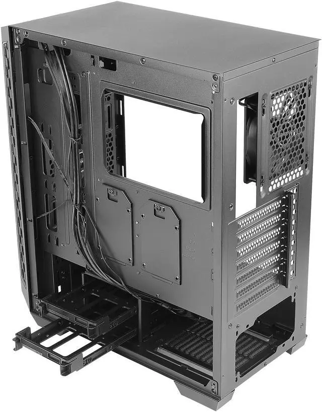 Alt view image 12 of 17 - Antec Performance Series P7 Neo, Enhanced Front Air Intakes, 3 x 120mm Fans Included, Sound-Dampening Side Panels, White LED Power Button, E-ATX Mid-Tower Silent Case