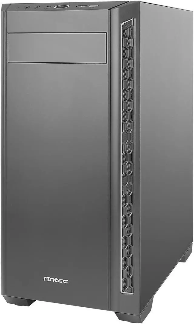 Alt view image 4 of 17 - Antec Performance Series P7 Neo, Enhanced Front Air Intakes, 3 x 120mm Fans Included, Sound-Dampening Side Panels, White LED Power Button, E-ATX Mid-Tower Silent Case