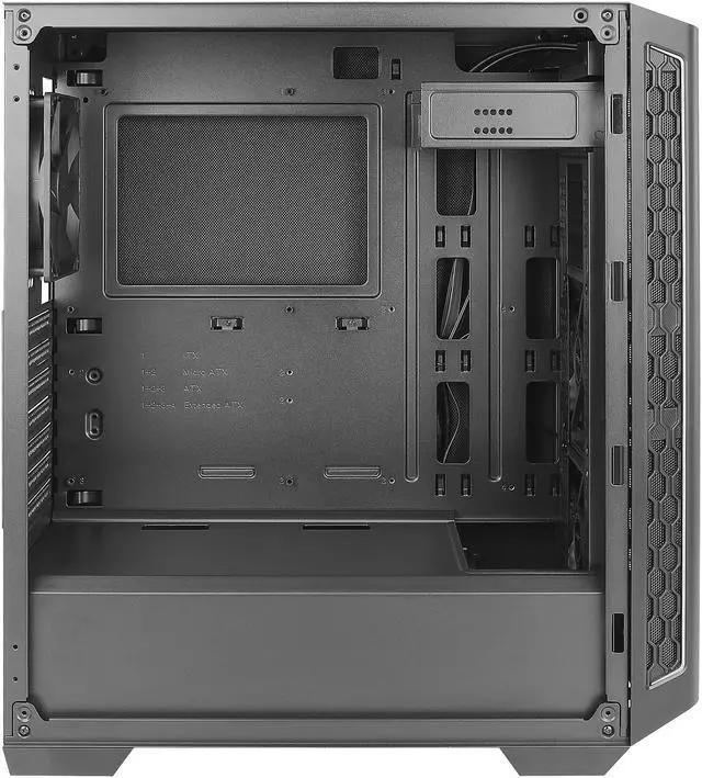 Alt view image 9 of 17 - Antec Performance Series P7 Neo, Enhanced Front Air Intakes, 3 x 120mm Fans Included, Sound-Dampening Side Panels, White LED Power Button, E-ATX Mid-Tower Silent Case