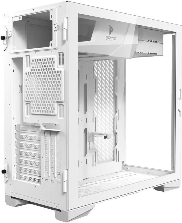 Alt view image 9 of 14 - Antec Performance Series P120 Crystal White, Aluminum VGA Holder Included, Slide Button Design, Tempered Glass Front & Side Panels, Ready for 2 x 360mm Radiators Simultaneously, E-ATX Mid-Tower Case