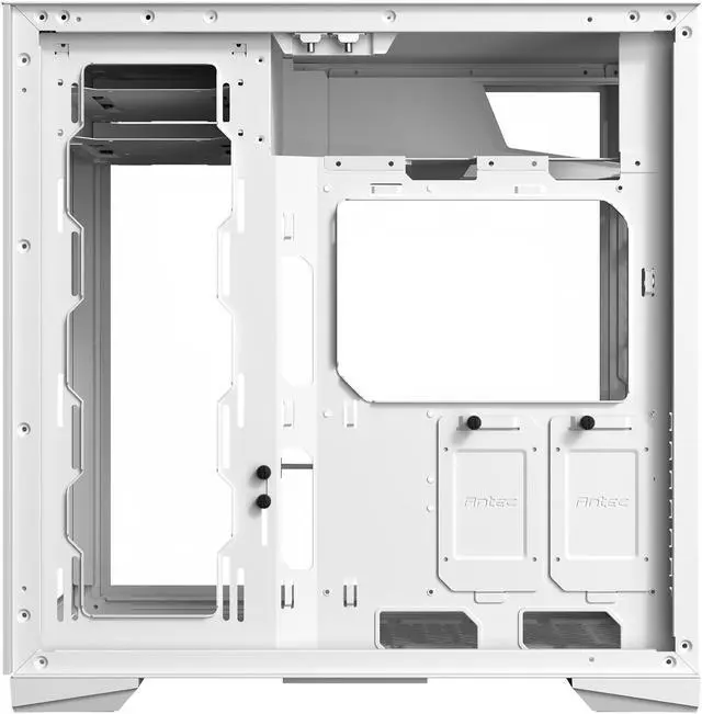 Alt view image 12 of 14 - Antec Performance Series P120 Crystal White, Aluminum VGA Holder Included, Slide Button Design, Tempered Glass Front & Side Panels, Ready for 2 x 360mm Radiators Simultaneously, E-ATX Mid-Tower Case