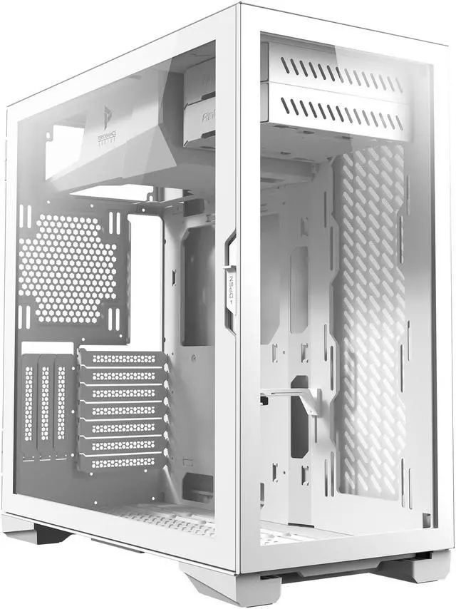 Alt view image 7 of 14 - Antec Performance Series P120 Crystal White, Aluminum VGA Holder Included, Slide Button Design, Tempered Glass Front & Side Panels, Ready for 2 x 360mm Radiators Simultaneously, E-ATX Mid-Tower Case