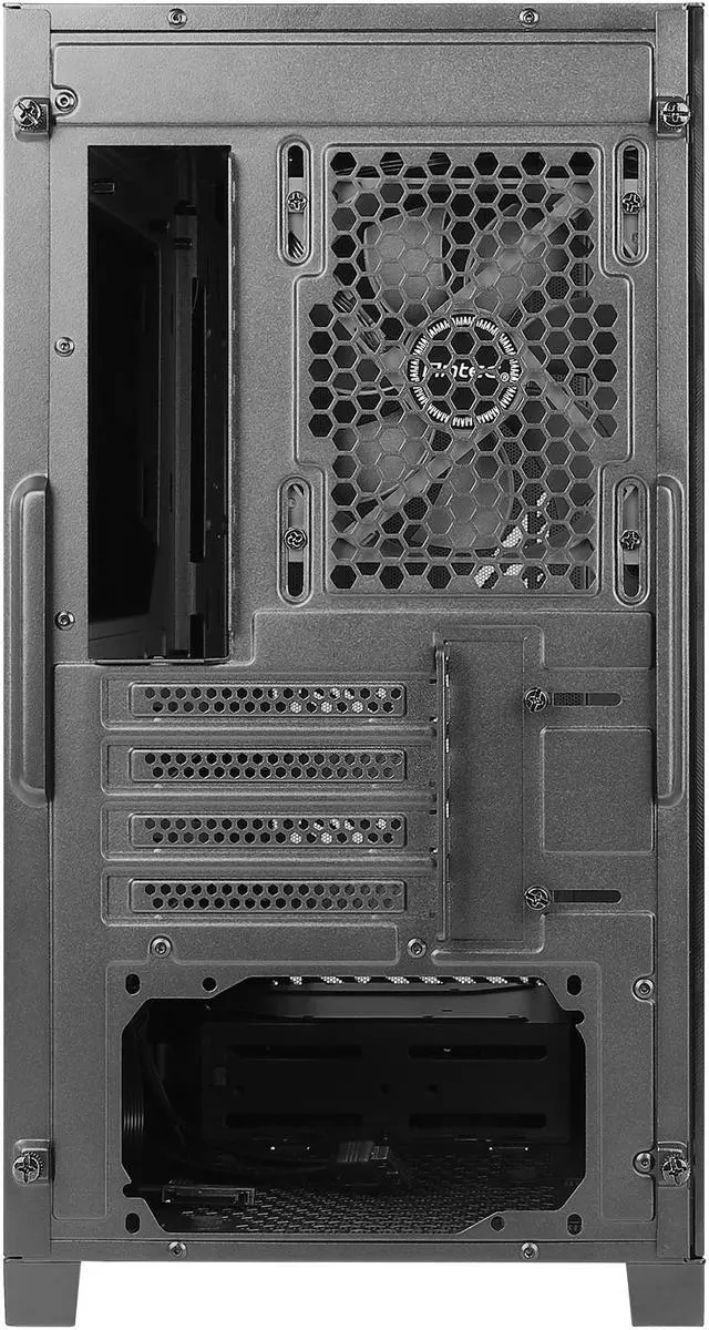 Alt view image 11 of 12 - Antec Constellation Series Draco 10 Mini-Tower M-ATX Gaming Case, Full-Sized GPU Compatibility, Massive Air Intakes, ARGB Lighting Bar & 6 x 120mm Fan Support