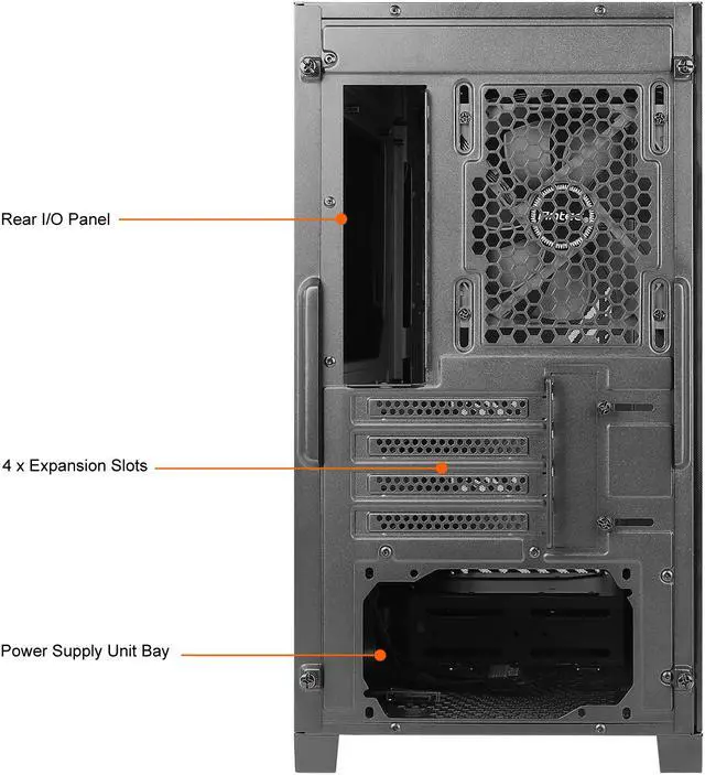 Alt view image 12 of 12 - Antec Constellation Series Draco 10 Mini-Tower M-ATX Gaming Case, Full-Sized GPU Compatibility, Massive Air Intakes, ARGB Lighting Bar & 6 x 120mm Fan Support