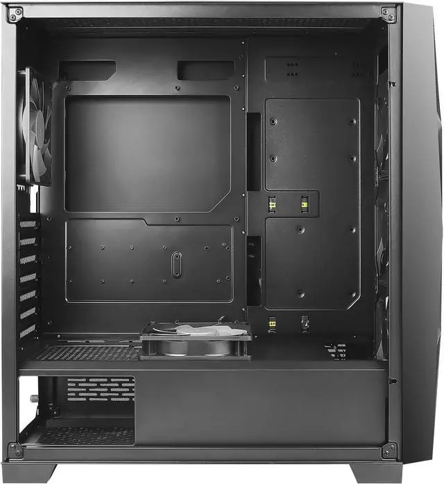 Alt view image 5 of 18 - Antec Dark League DF800 FLUX, 5 x 120 mm Fans Included, ARGB & PWM Fan Controller, Tempered Glass Side Panel, Geometrical Mesh Front, Mid-Tower ATX Gaming Case