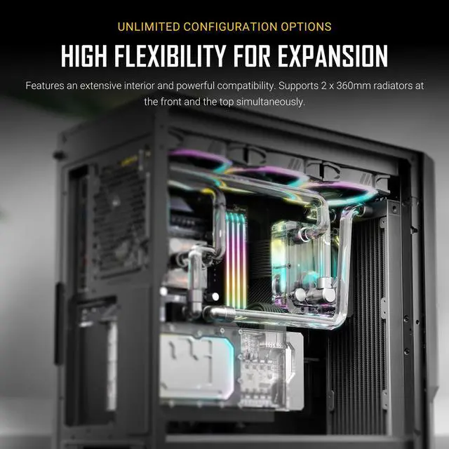 Alt view image 5 of 7 - Antec Performance Series P20C, Massive Metal Mesh Front Panel, 3 x 120mm PWM Fans, Type-C 3.2 Gen2 Ready, 2 x 360 mm Radiator Simultaneously, GPU Bracket, Mid-Tower E-ATX PC Case