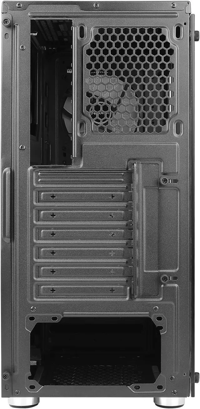 Alt view image 3 of 6 - ANTEC NX Series NX320, Mesh Front Panel, 3 x 120mm ARGB Fans Included, Tempered Glass Side Panels, 360mm Radiator Support, Mid-Tower ATX Gaming Case