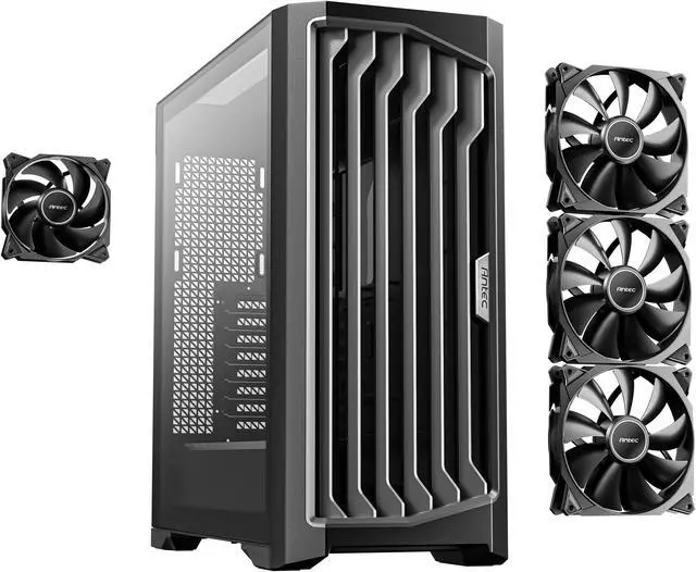 Alt view image 9 of 11 - Antec Performance 1 FT, RTX 40 Series GPU Support, Temp. Display, 4 x Storm T3 PWM Fans, Type-C Ready, Dual Tempered Glass Side Panels, Removable Top Fan/Radiator Bracket, Mesh Front Panel, Full-Tower E-ATX PC Case