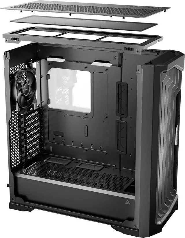 Alt view image 11 of 11 - Antec Performance 1 FT, RTX 40 Series GPU Support, Temp. Display, 4 x Storm T3 PWM Fans, Type-C Ready, Dual Tempered Glass Side Panels, Removable Top Fan/Radiator Bracket, Mesh Front Panel, Full-Tower E-ATX PC Case