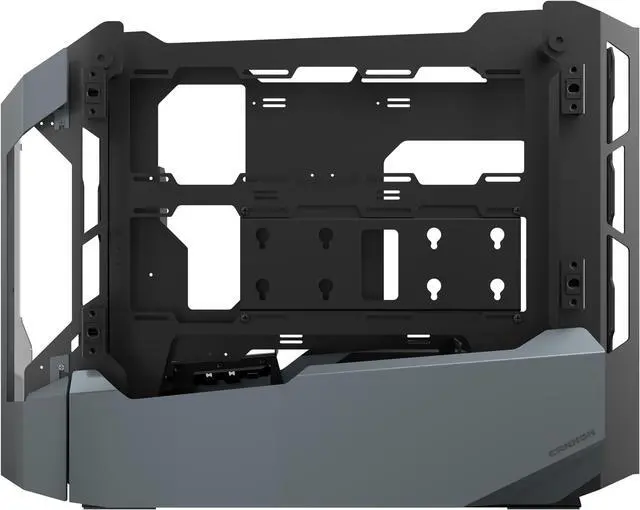 Alt view image 2 of 8 - Antec Supreme Series Cannon, 2 Individual Liquid Cooling Systems, GPU Front & Side Mount, 3 x 360mm Radiators, Type-C & USB3.0, Snap-in Side Panel, Full Tower E-ATX Gaming Case, Black