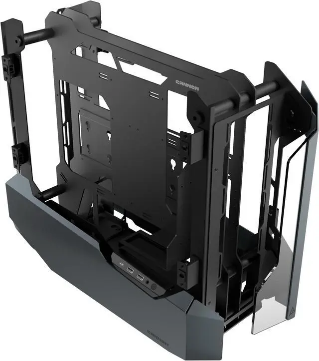 Alt view image 4 of 8 - Antec Supreme Series Cannon, 2 Individual Liquid Cooling Systems, GPU Front & Side Mount, 3 x 360mm Radiators, Type-C & USB3.0, Snap-in Side Panel, Full Tower E-ATX Gaming Case, Black