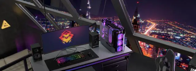 Alt view image 8 of 8 - Antec Supreme Series Cannon, 2 Individual Liquid Cooling Systems, GPU Front & Side Mount, 3 x 360mm Radiators, Type-C & USB3.0, Snap-in Side Panel, Full Tower E-ATX Gaming Case, Black