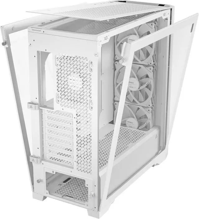 Alt view image 10 of 11 - Antec Performance 1 FT White, RTX 40 Series GPU Support, Temp. Display, 4 x Storm T3 PWM Fans, Type-C Ready, Dual Tempered Glass Side Panels, Mesh Front Panel, Full-Tower E-ATX PC Case