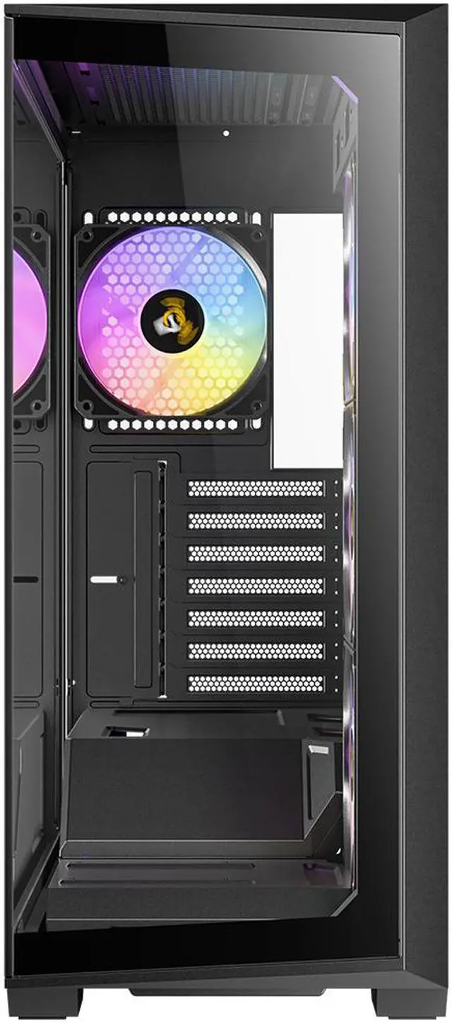 Alt view image 8 of 17 - Antec C3 ARGB, 3 x 120mm & 1 x 120mm ARGB PWM Fans Included, Up to 8 Fans Simultaneously, Type-C 3.2 Gen 2 port, Seamless Tempered Glass Front & Side Panels, 360mm Radiator Support, Mid-Tower ATX Case