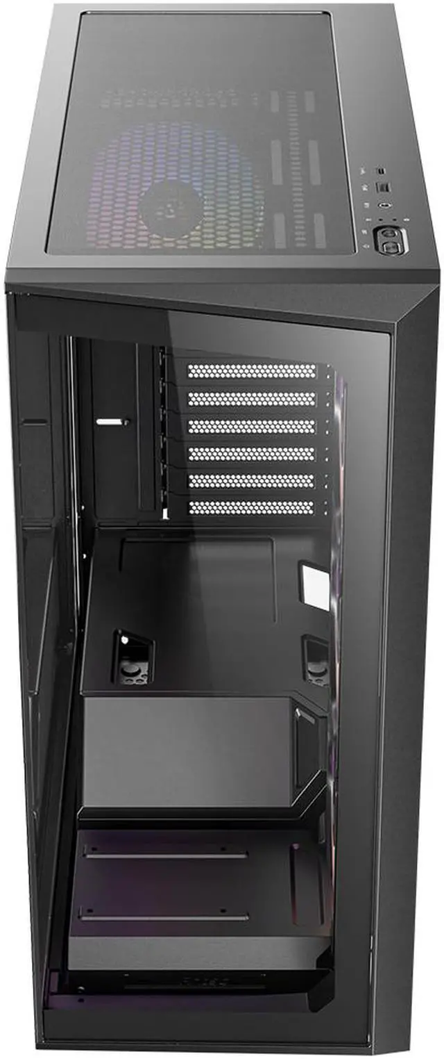 Alt view image 9 of 17 - Antec C3 ARGB, 3 x 120mm & 1 x 120mm ARGB PWM Fans Included, Up to 8 Fans Simultaneously, Type-C 3.2 Gen 2 port, Seamless Tempered Glass Front & Side Panels, 360mm Radiator Support, Mid-Tower ATX Case