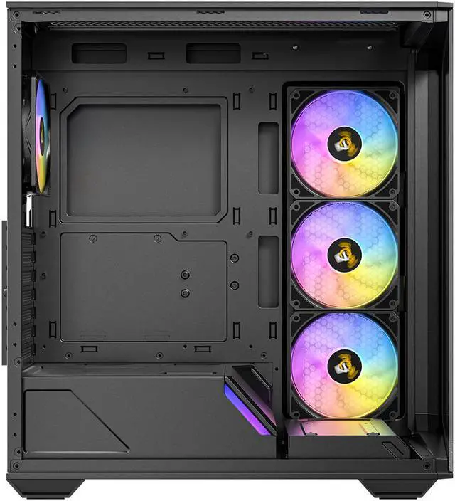 Alt view image 13 of 17 - Antec C3 ARGB, 3 x 120mm & 1 x 120mm ARGB PWM Fans Included, Up to 8 Fans Simultaneously, Type-C 3.2 Gen 2 port, Seamless Tempered Glass Front & Side Panels, 360mm Radiator Support, Mid-Tower ATX Case