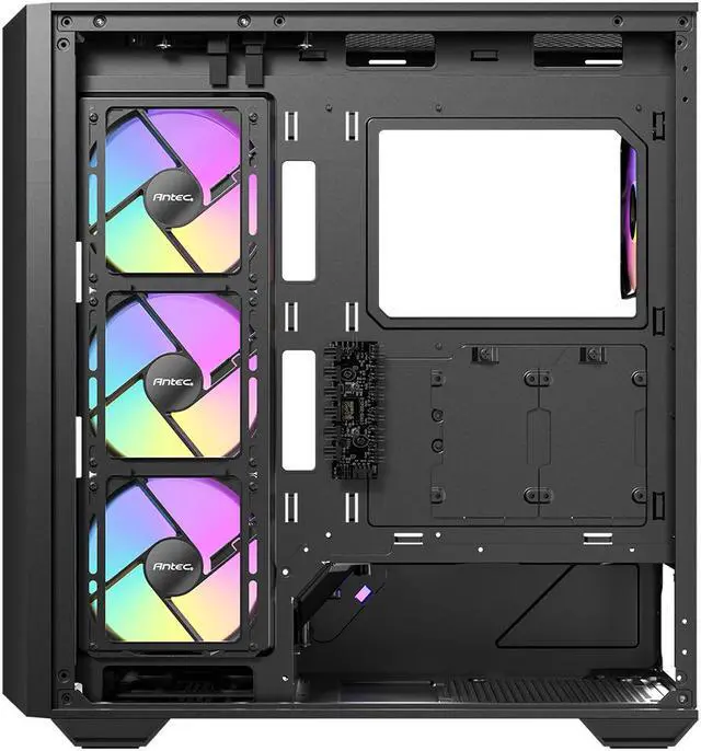 Alt view image 15 of 17 - Antec C3 ARGB, 3 x 120mm & 1 x 120mm ARGB PWM Fans Included, Up to 8 Fans Simultaneously, Type-C 3.2 Gen 2 port, Seamless Tempered Glass Front & Side Panels, 360mm Radiator Support, Mid-Tower ATX Case