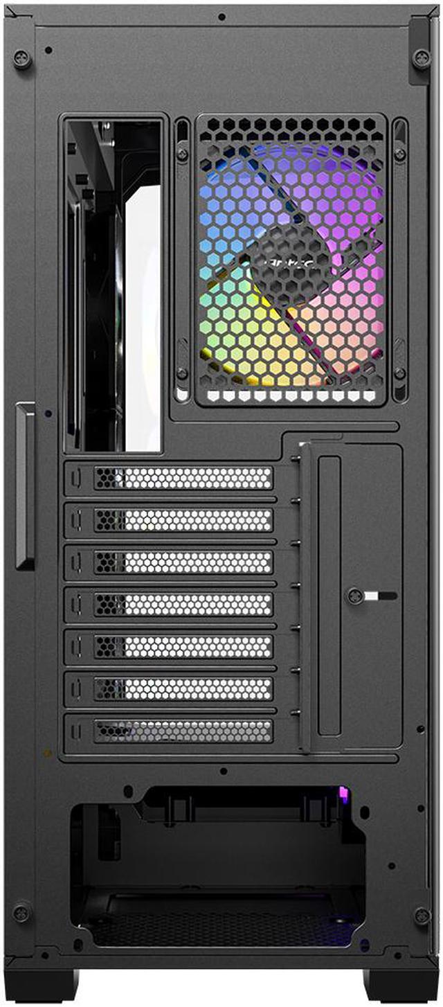 Alt view image 16 of 17 - Antec C3 ARGB, 3 x 120mm & 1 x 120mm ARGB PWM Fans Included, Up to 8 Fans Simultaneously, Type-C 3.2 Gen 2 port, Seamless Tempered Glass Front & Side Panels, 360mm Radiator Support, Mid-Tower ATX Case