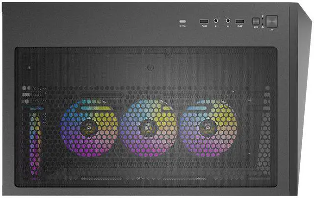 Alt view image 10 of 17 - Antec C5 ARGB, 7 x 120mm ARGB PWM Fans Included, Up to 10 Fans Simultaneously, Type-C 3.2 Gen 2 port, Seamless Tempered Glass Front & Side Panels, 360mm Radiator Support, Mid-Tower ATX PC Case