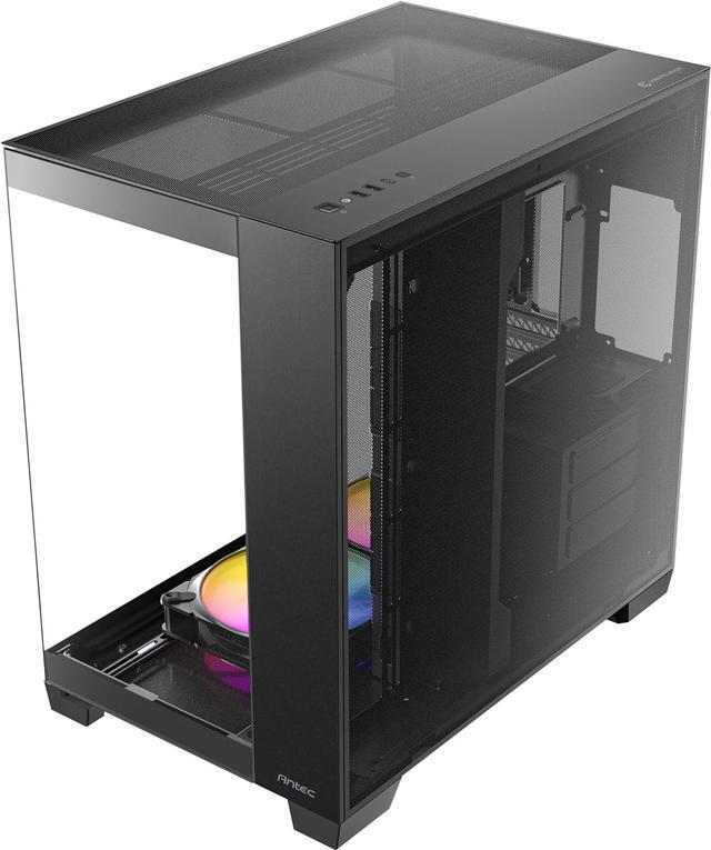 Alt view image 5 of 13 - Antec C8 ARGB, 2x TQR 160mm & 1x TQ 140mm ARGB PWM Fans Included, Dual-chamber Layout, Type-C, 360mm Radiator Support, Seamless TG Front & Side Panels, RTX 40 compatible, Full-Tower E-ATX PC Case