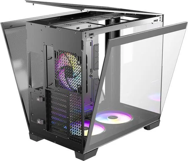 Alt view image 11 of 13 - Antec C8 ARGB, 2x TQR 160mm & 1x TQ 140mm ARGB PWM Fans Included, Dual-chamber Layout, Type-C, 360mm Radiator Support, Seamless TG Front & Side Panels, RTX 40 compatible, Full-Tower E-ATX PC Case