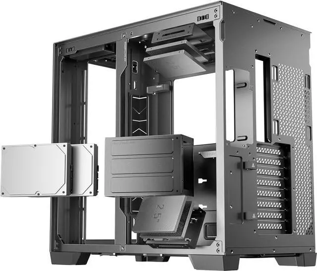 Alt view image 13 of 13 - Antec C8 ARGB, 2x TQR 160mm & 1x TQ 140mm ARGB PWM Fans Included, Dual-chamber Layout, Type-C, 360mm Radiator Support, Seamless TG Front & Side Panels, RTX 40 compatible, Full-Tower E-ATX PC Case