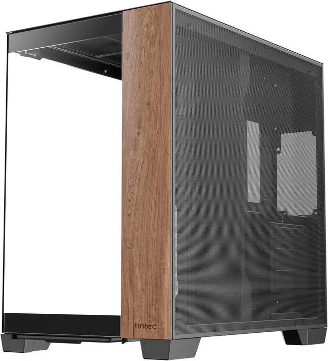 Alt view image 4 of 20 - Antec C8 Wood, Fans not Included, Wooden Front Panel, Dual-chamber Layout, Type-C, 360mm Radiator Support, Seamless TG Front & Side Panels, RTX 40 compatible, Full-Tower E-ATX PC Case