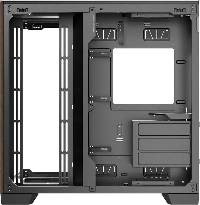 Alt view image 7 of 20 - Antec C8 Wood, Fans not Included, Wooden Front Panel, Dual-chamber Layout, Type-C, 360mm Radiator Support, Seamless TG Front & Side Panels, RTX 40 compatible, Full-Tower E-ATX PC Case