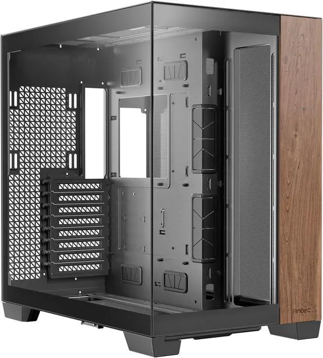 Alt view image 8 of 20 - Antec C8 Wood, Fans not Included, Wooden Front Panel, Dual-chamber Layout, Type-C, 360mm Radiator Support, Seamless TG Front & Side Panels, RTX 40 compatible, Full-Tower E-ATX PC Case
